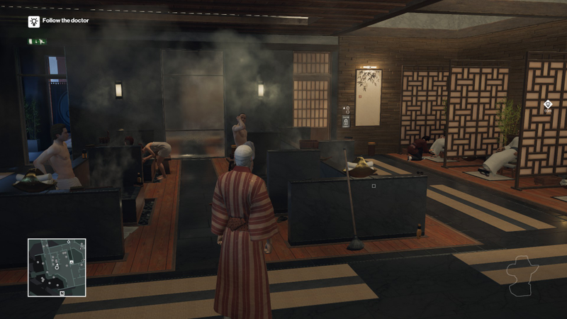47 chilling at the spa. Several guests have unique outfits you can don.